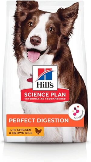 Science Plan Perfect Digestion Medium Adult 1+ Dog Food with Chicken and Brown Rice 2.5kg