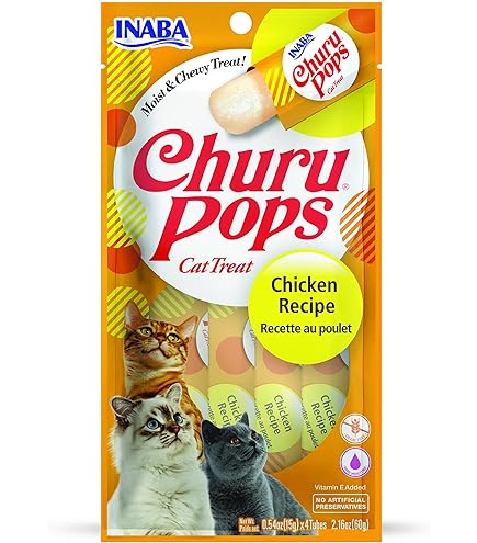 Churu Churu Pops Tuna-Chicken 60G/4 Sticks Per Pack