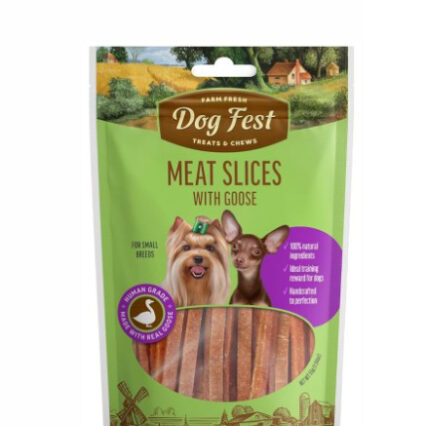 Dog fest slices with goose for small breeds 55g