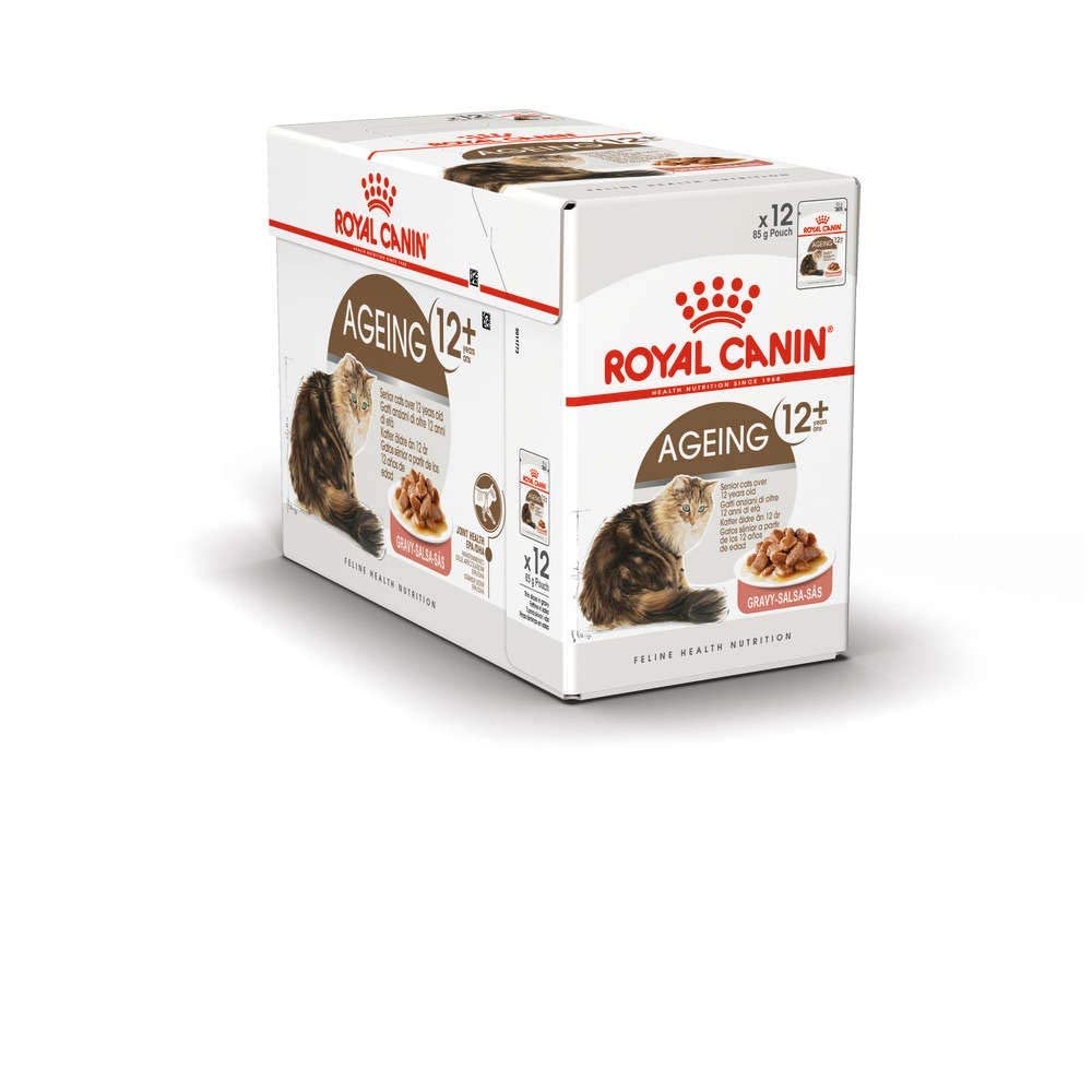 Feline Health Nutrition Ageing +12 Gravy 12X 85Gm Cat Wet Food Pouches