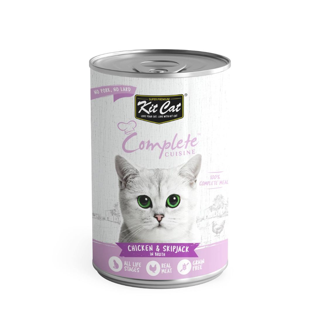 Kit Cat Complete Cuisine Chicken And Skipjack In Broth 150g