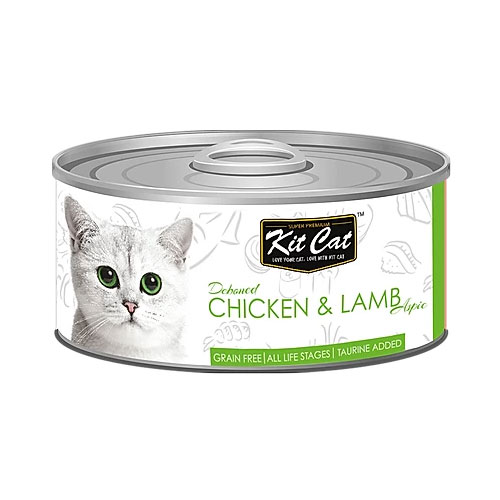 Kit Cat Deboned Chicken & Lamb Toppers Canned Cat Food 80G