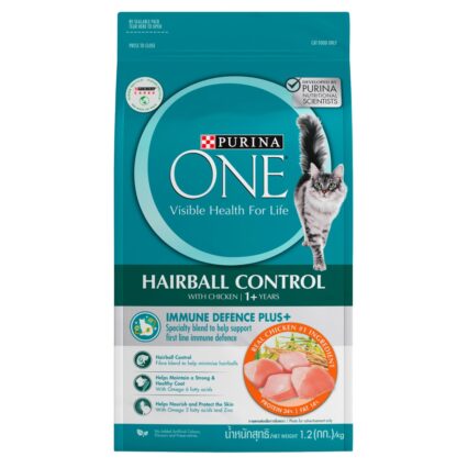 ONE® Hairball Control with Chicken, 1+ Years 1.2kg