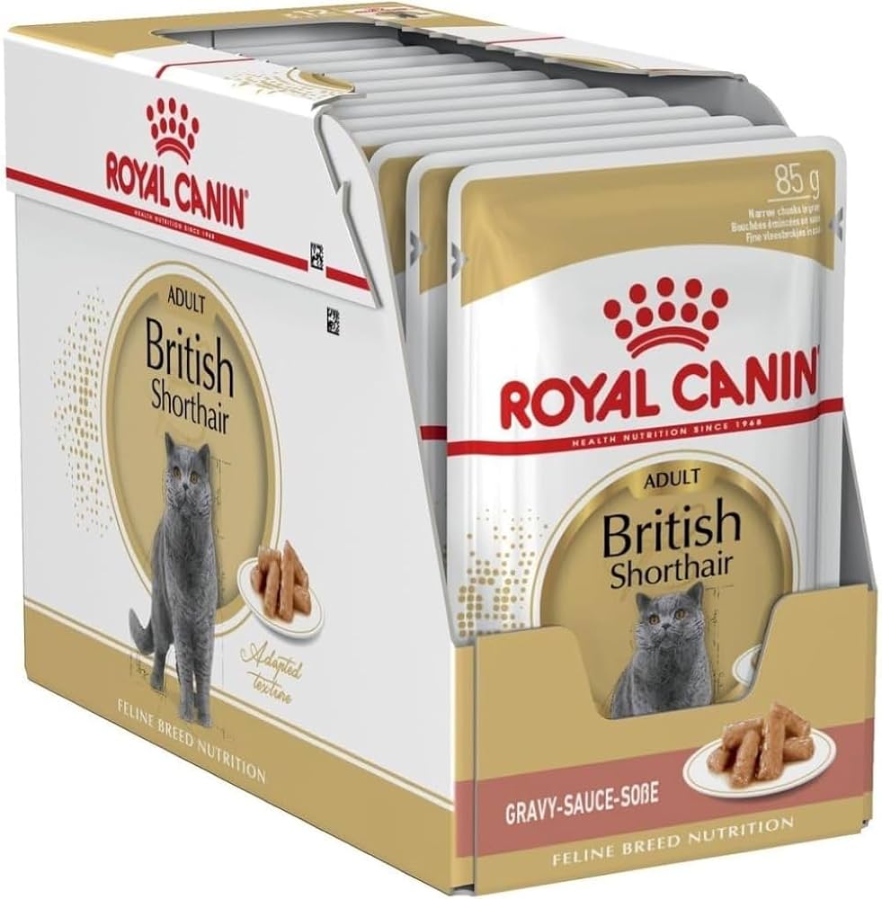 Royal Canin FBN British Shorthair Wet Food Pouches Box of 12x85g