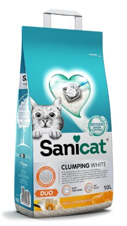 SANICAT CLUMPING WHITE DUO 10 L