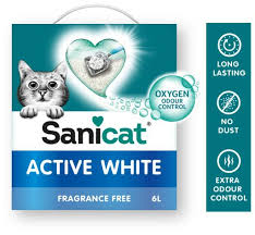 Sanicat - Active White Lotus Flower 6 L - Clumping Cat Litter