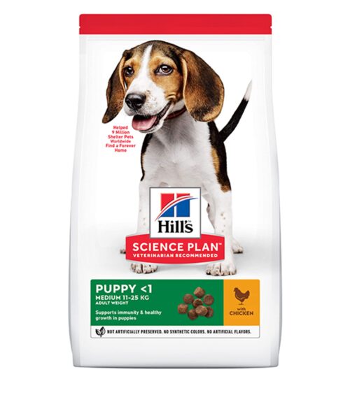Science Plan Medium Puppy Food with Chicken 18kg