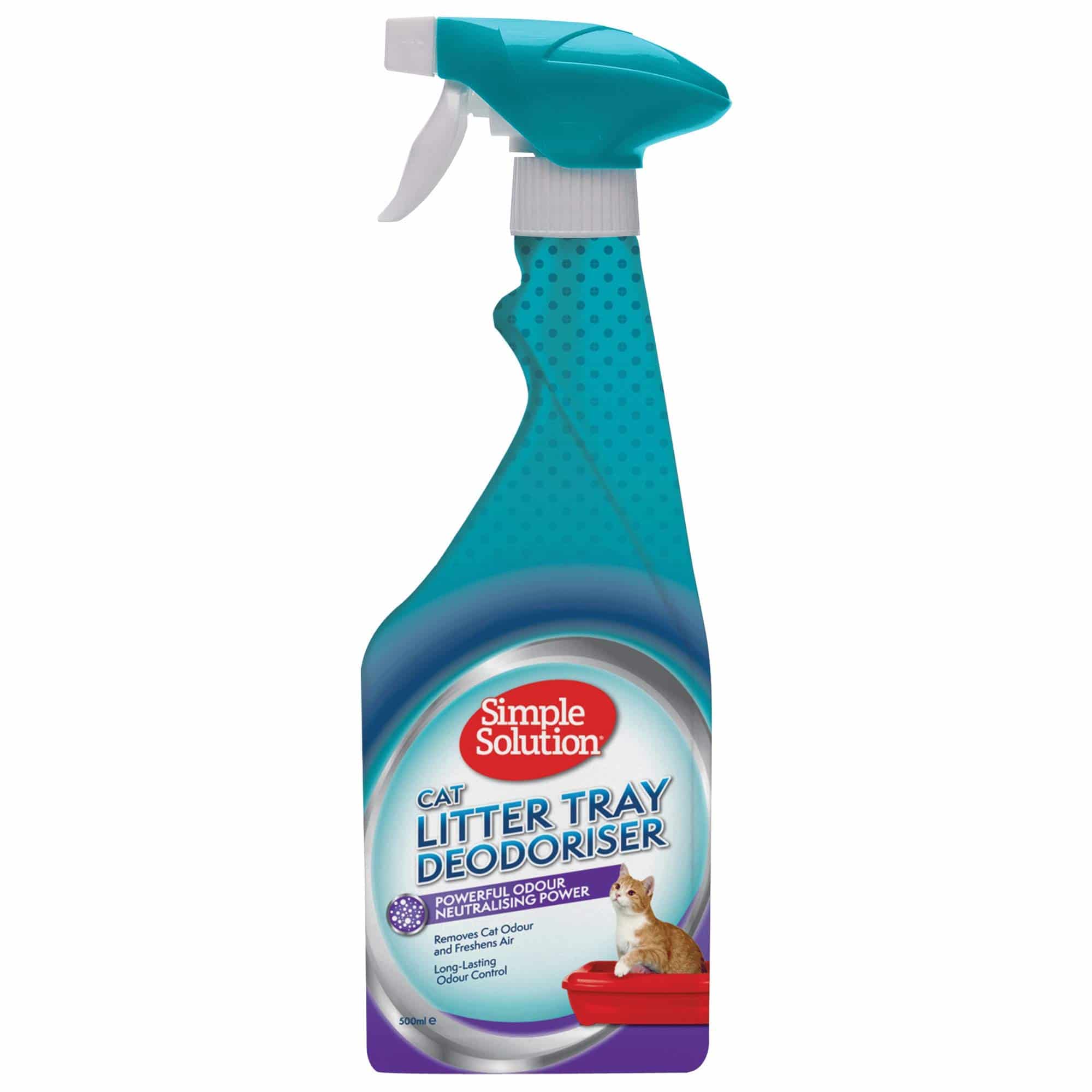 Simple Solution Cat Litter Tray Deodoriser, White, 500 ml