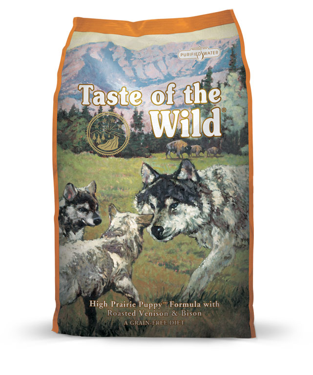 Taste of the Wild High Prairie Puppy Recipe with Roasted Bison and Roasted Venison High Protein Dry Dog Food 2 kg