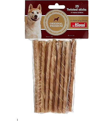 Twisted Dried Rawhide Chewing Rolls Dog Chews - 15PCS