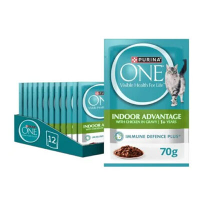 Wet Cat Indoor Advantage with Chicken 70g Pack of 12