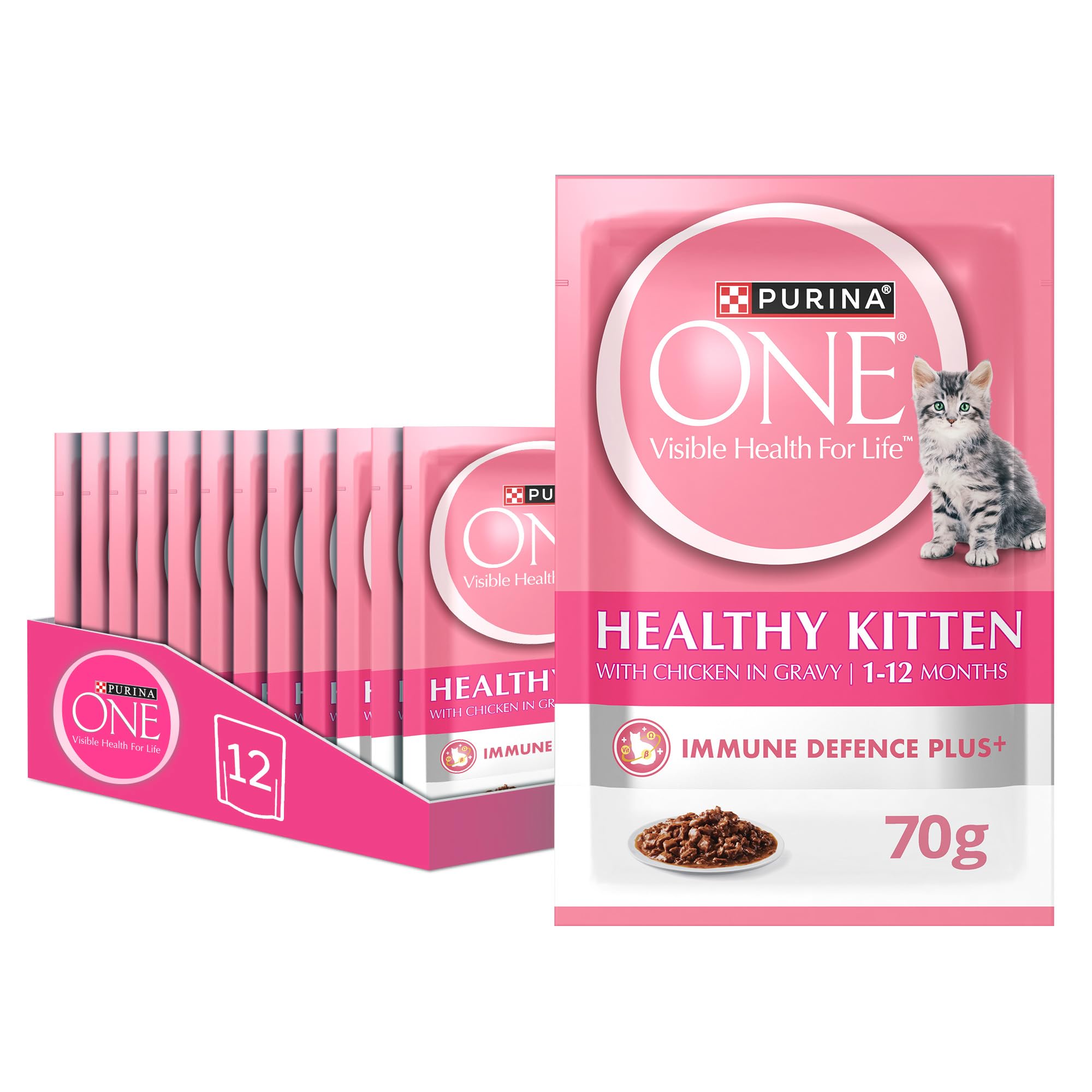 Wet Healthy Kitten with Chicken 70g (Pack of 12)